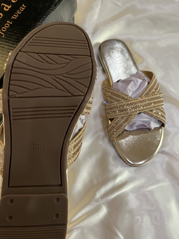 Golden Very Comfy Slippers - Image 3