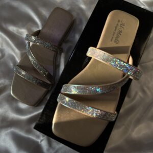 Rose Gold Straps Slippers